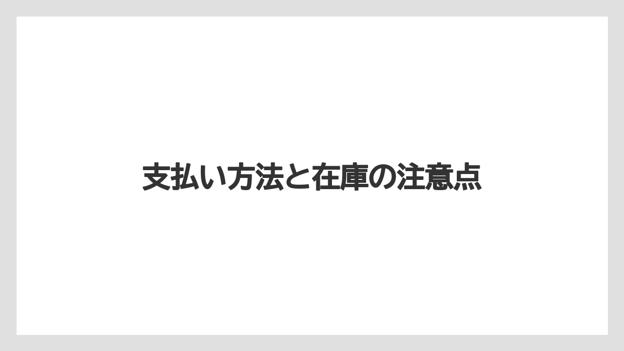 【JAL】【エアライン】【フライト】支払い方法と在庫の注意点