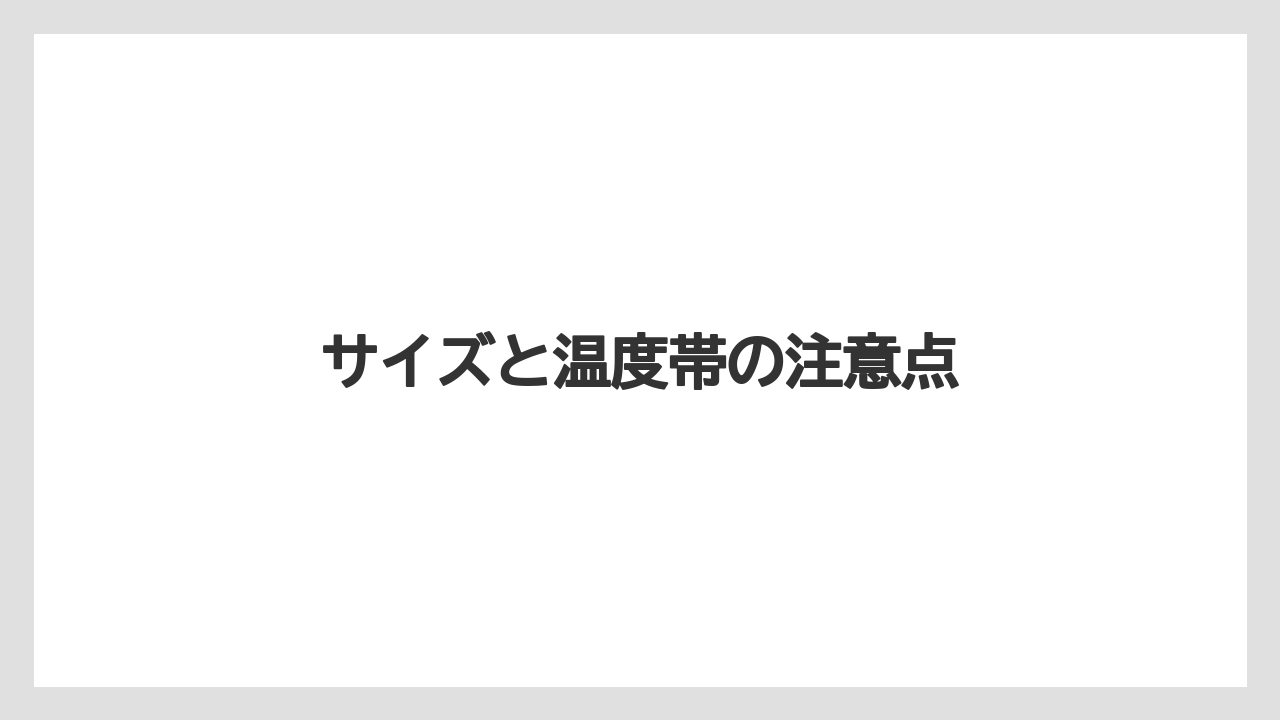 【エアライン】【フライト】【搭乗】サイズと温度帯の注意点