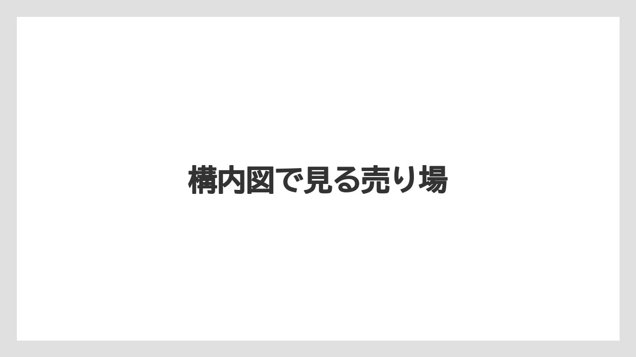 【エアライン】【搭乗】【飛行機】構内図で見る売り場