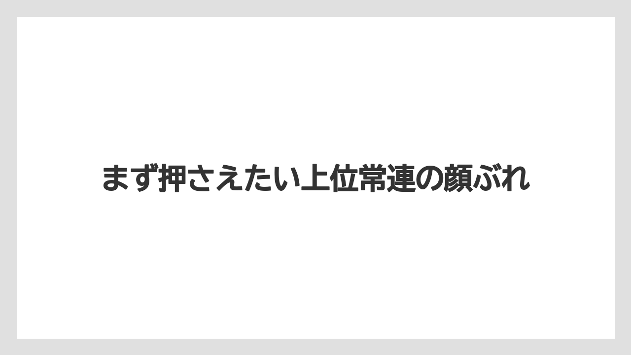 【エアライン】【フライト】【搭乗】まず押さえたい上位常連の顔ぶれ